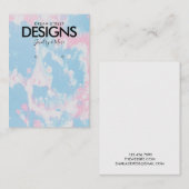 Waterverf Verf Splatter Veroorbaar beeldscherm Kaa Visitekaartje (Voorkant / Achterkant)