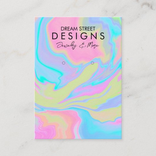 Waterverf Verf Splatter Veroorbaar beeldscherm Kaa Visitekaartje (Voorkant)