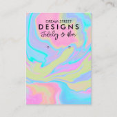 Waterverf Verf Splatter Veroorbaar beeldscherm Kaa Visitekaartje (Voorkant)