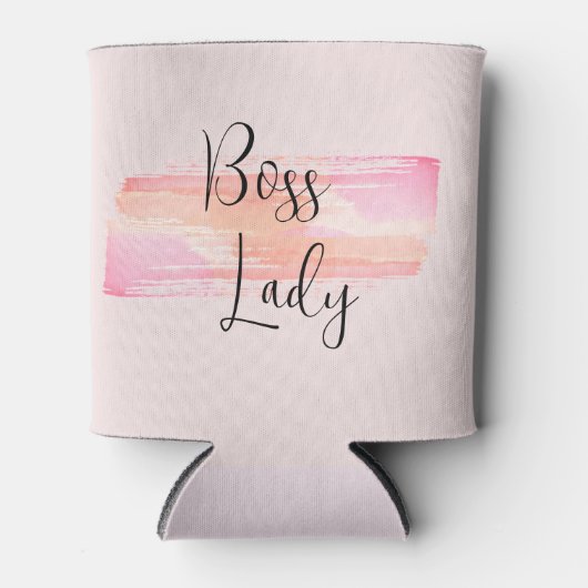 Waterverf Verf Strokes Boss Lady Blikjeskoeler (Voorkant)