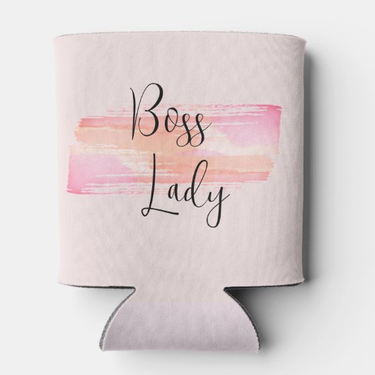 Waterverf Verf Strokes Boss Lady Blikjeskoeler (Achterkant)