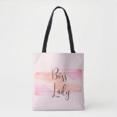 Waterverf Verf Strokes Boss Lady Canvas tas (Voorkant)