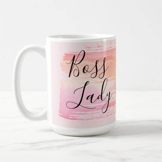 Waterverf Verf Strokes Boss Lady Koffiemok (Links)