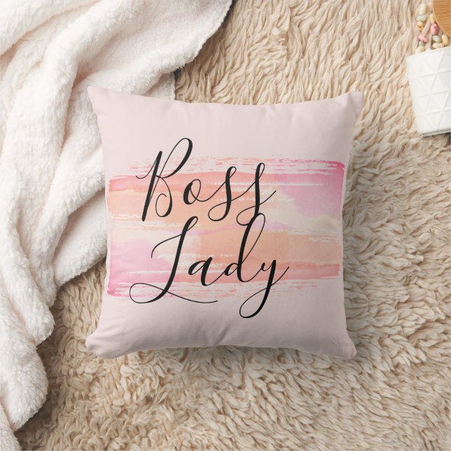 Waterverf Verf Strokes Boss Lady Kussen (Deken)
