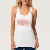 Waterverf Verf Strokes Boss Lady Tanktop (Voorkant)