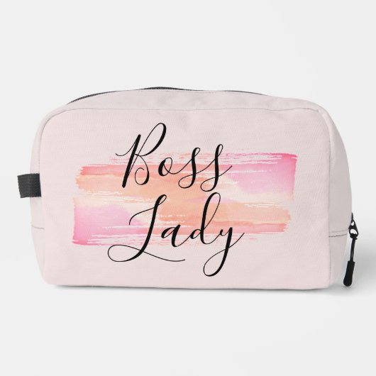 Waterverf Verf Strokes Boss Lady Toilettasje (Voorkant)