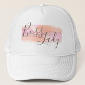 Waterverf Verf Strokes Boss Lady Trucker Pet (Voorkant)