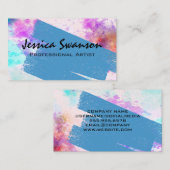 Waterverf verf | Verf Slag Visitekaartje (Voorkant / Achterkant)