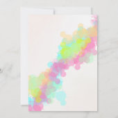 Waterverf Verf Verkleurde Verjaardag Kaart (Achterkant)