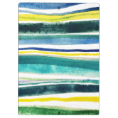 Waterverf verfde strepen notitieboek klembord (Achterkant)