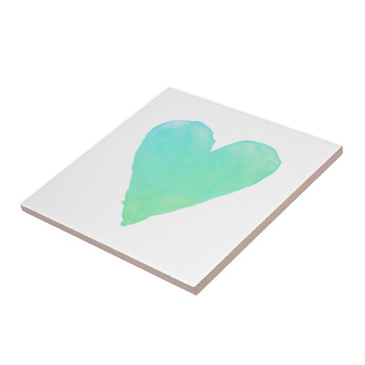 Waterverf verfhartret aangepaste vierkant tegeltje (Zijkant)