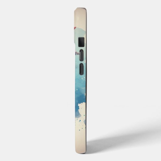 Waterverf verfkwast met bloemboeket Case-Mate iPhone case (Achterkant / Links)