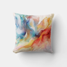 Waterverf verfpatroon kussen