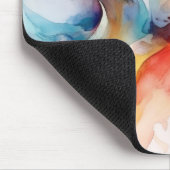 Waterverf verfpatroon muismat (Hoek)