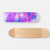 Waterverf verfplaat persoonlijk skateboard (Horizontaal)