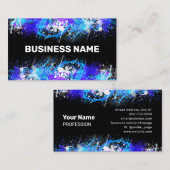 Waterverf verfsplash abstract visitekaartje (Voorkant / Achterkant)