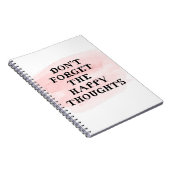  Waterverf Vergeet de blije gedachten niet Notitieboek (Rechterzijde)