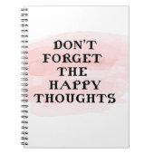  Waterverf Vergeet de blije gedachten niet Notitieboek (Voorkant)