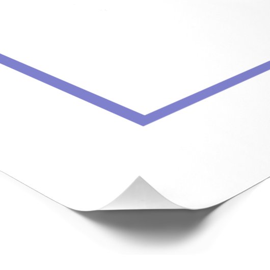 Waterverf Vergeet-me-niet bloem  blauwe bloem Perfect Poster (Hoek)