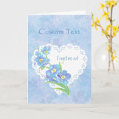 Waterverf Vergeet-me-niet bloem de Tekst van de Do Kaart (Gele Bloem)