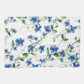 waterverf vergeet me niet theedoek (Horizontaal)