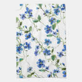 waterverf vergeet me niet theedoek (Verticaal)