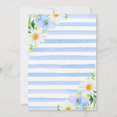 Waterverf vergeet-me-Nots & Daisies 21ste verjaard Kaart (Achterkant)