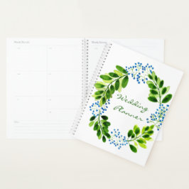 Waterverf Vergeet-mij-nietje Bloemen Bruiloft Planner