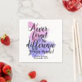 Waterverf vergeet nooit de differentiaalpensioneri servet (Insitu)