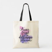 Waterverf vergeet nooit de differentiaalpensioneri tote bag (Achterkant)
