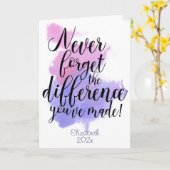 Waterverf vergeet nooit het verschil dat je hebt g kaart (Gele Bloem)