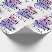 Waterverf Vergeet pensioen nooit Cadeaupapier (Hoek)