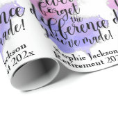 Waterverf Vergeet pensioen nooit Cadeaupapier (Rol Hoek)