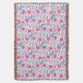 Waterverf verheffend bloemmotief deken (Voorkant Verticaal)