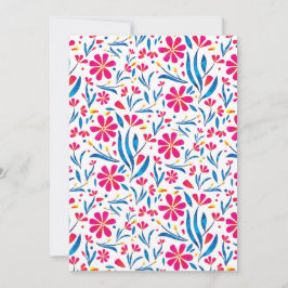 Waterverf verheffend bloemmotief feestdagenkaart