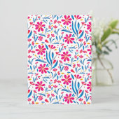 Waterverf verheffend bloemmotief feestdagenkaart (Staand voorkant)