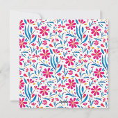 Waterverf verheffend bloemmotief feestdagenkaart (Achterkant)