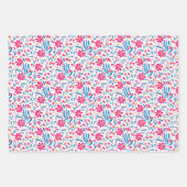 Waterverf verheffend bloemmotief inpakpapier vel (Voorkant 2)