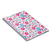 Waterverf verheffend bloemmotief notitieboek (Rechterzijde)