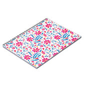 Waterverf verheffend bloemmotief notitieboek (Linkerzijde)