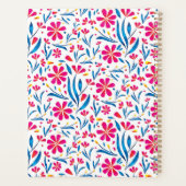 Waterverf verheffend bloemmotief planner (Achterkant)