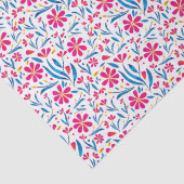 Waterverf verheffend bloemmotief tissuepapier (Detail)