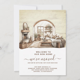 Waterverf Verhuizen Home Interieur Aankondiging