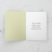 Waterverf Verjaardag Daisy Boeket Kaart (Binnen)