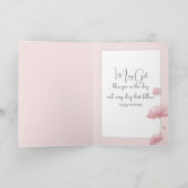 Waterverf Verjaardag Engel Meisje Voor Goddochter Kaart (Binnen)