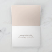 Waterverf Verjaardag Highland Koe Kaart (Binnen)