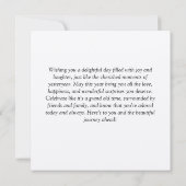  Waterverf Verjaardag Kaart – Retro (Achterkant)