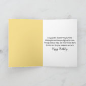 Waterverf Verjaardag Koe Dragen van een Zomer Pet Kaart (Binnen)