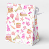 Waterverf Verjaardag Roze Patroon Dank u Bedankdoosjes (Achterkant)
