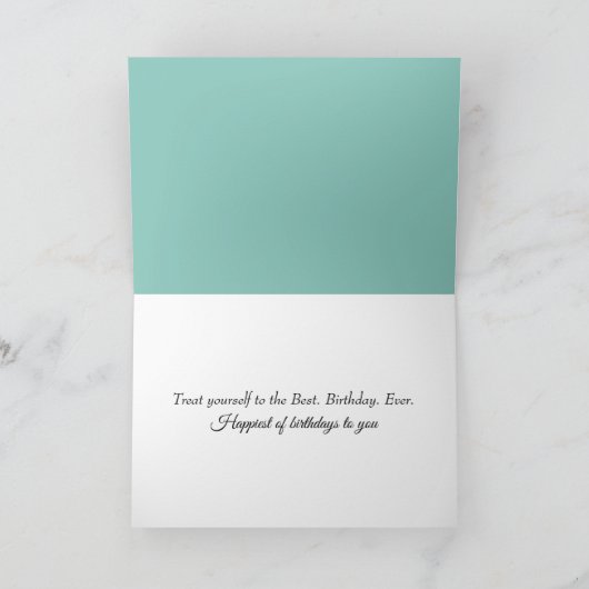 Waterverf Verjaardag Tropische Cocktail Kaart (Binnen)